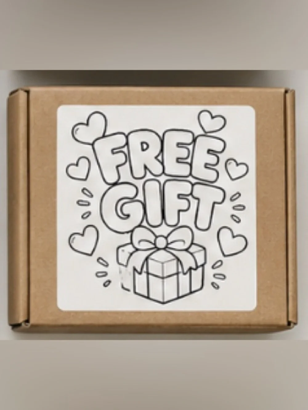 Handmade Free Gift Stickers 2”x2” - 25pcs